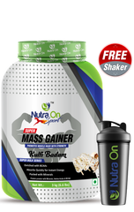 Nutra On Sport | Super Mass Gainer | 50g Protein Per Serving | Kulfi Badaam | Double Chocolare | 3Kg