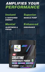 Micronised Creatine Monohydrate Powder - Unflavoured - 100g (33 Servings)