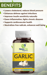 Garlic Capsules with S-allylcysteine (SAC) - 500 mg (60 Vegan Capsules)