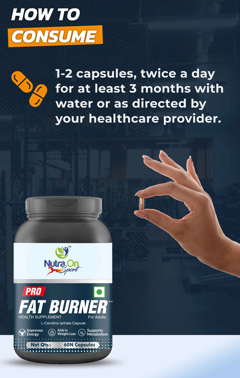 Nutra On Sport | Pro Fat Burner 60 Capsules | Caffeine Free