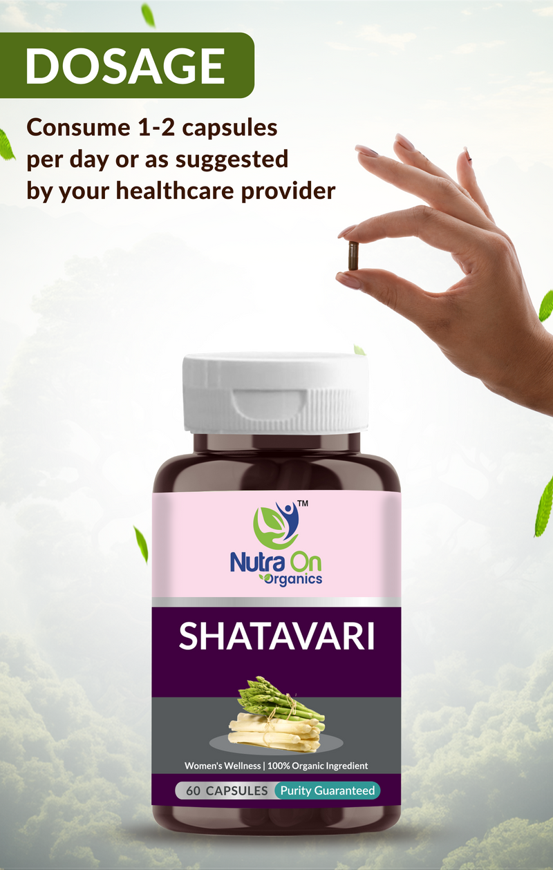 Shatavari -500 mg | Women's Wellness (60 Vegan Capsules)